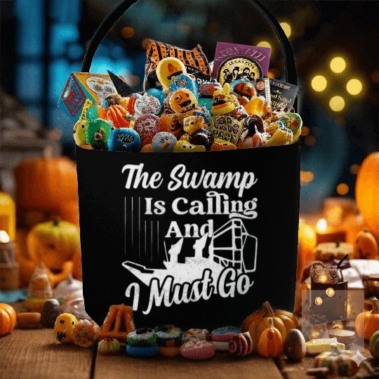 The Swamp Is Calling And I Must Go Airboat Airboat Fabric Baskets