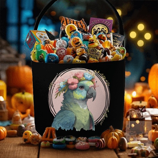 Cute Hahn's Macaw Bird Flower Crown Pet Birds Fabric Baskets