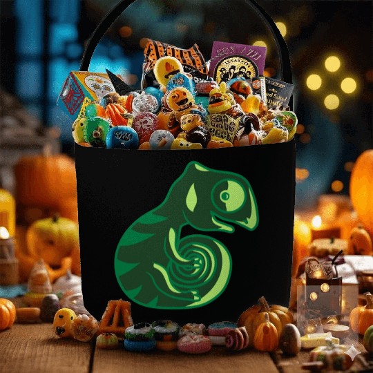 chameleon lizard bunny sweet Fabric Baskets