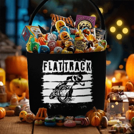 Flat Track Motorcycle Dirt Track Speedway Fabric Baskets