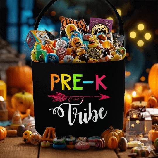 Team Pre K Teacher Tribe Back To School Fabric Baskets