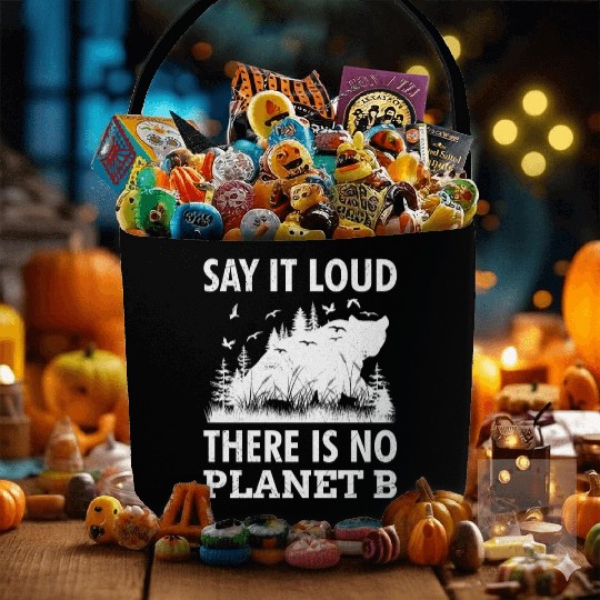 Say it loud There is no Planet B environment Fabric Baskets