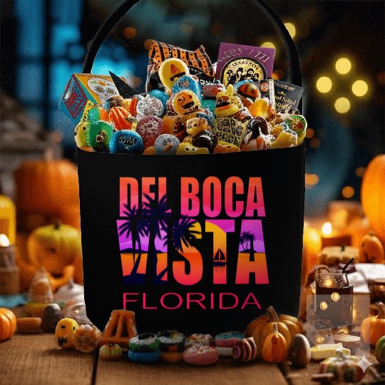 Del Boca Vista Retirement Community Novelty Fabric Baskets