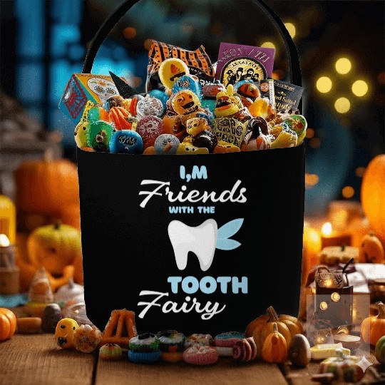 I m Friends With The Tooth Fairy Pediatric Dentist Fabric Baskets