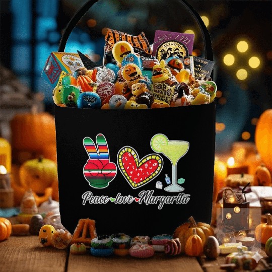 Peace Love Margarita for Plus Size Fabric Baskets