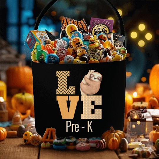 Love Pre-K Sloth Pre-K Teacher Back To School Fabric Baskets