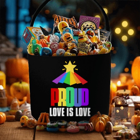 Proud LGBT Fabric Baskets Love is Love Fabric Baskets Equality