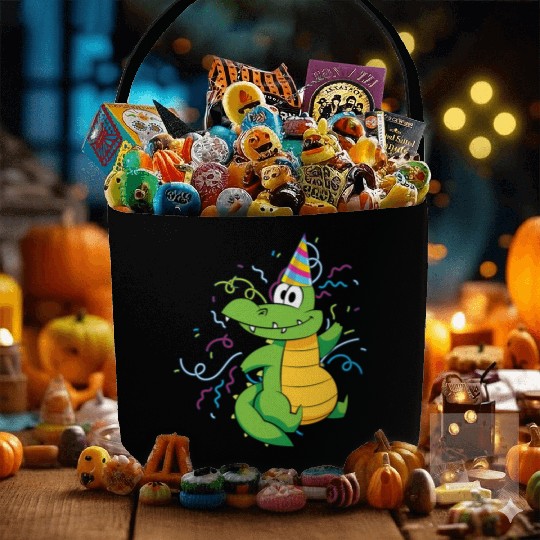 Alligator Party Reptile Animal Crocodile Fabric Baskets