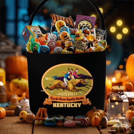 Louisville Kentucky Horse Racing Bourbon Derby Fabric Baskets