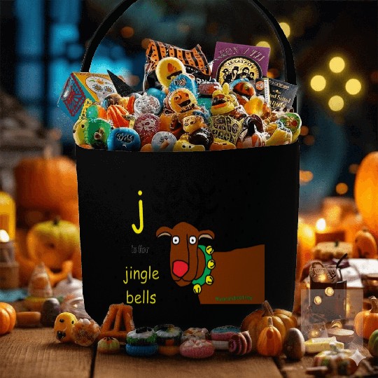 j is for jingle bells Fabric Baskets