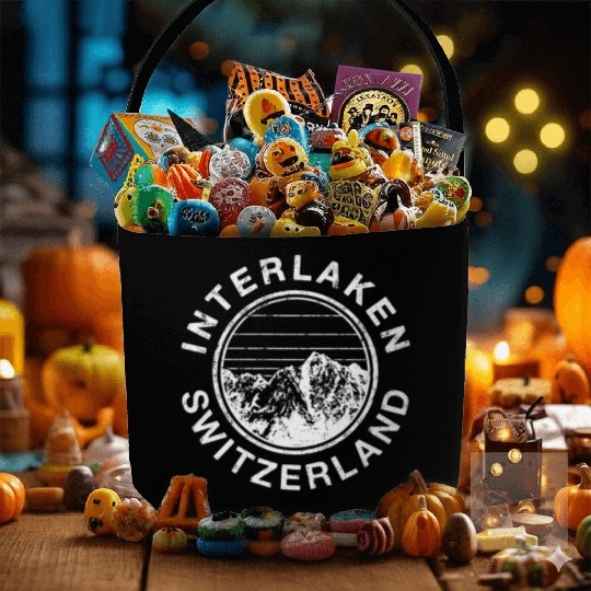 Switzerland Interlaken i Fabric Baskets