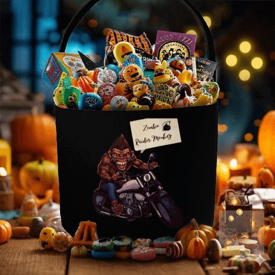 zombie Raider Monkey Fabric Baskets