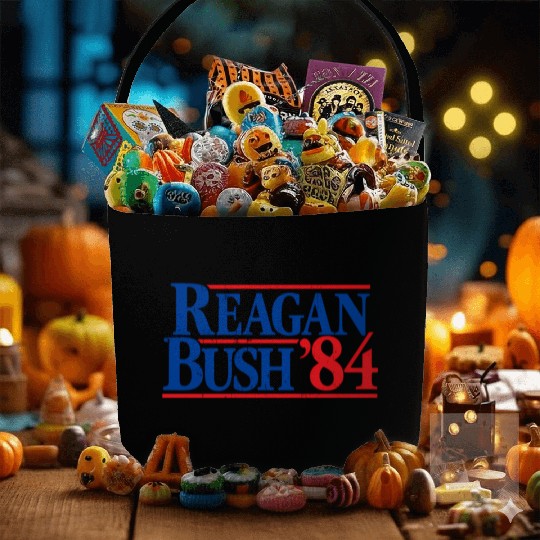 Reagan Bush '84 Republican Fabric Baskets