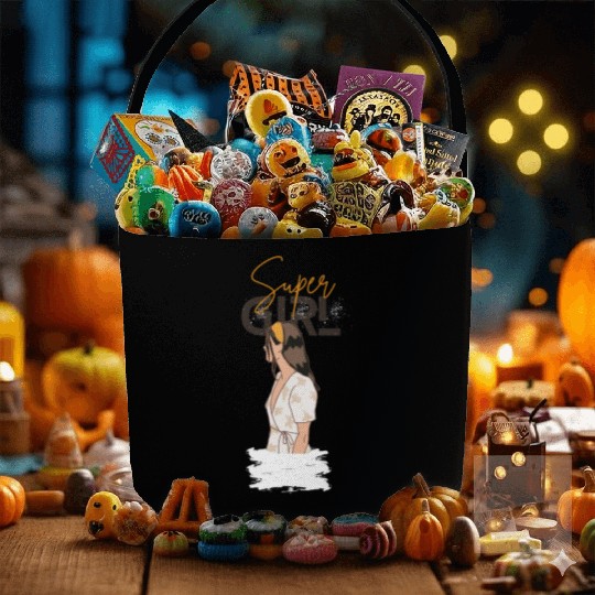 SUPER GIRL Fabric Baskets