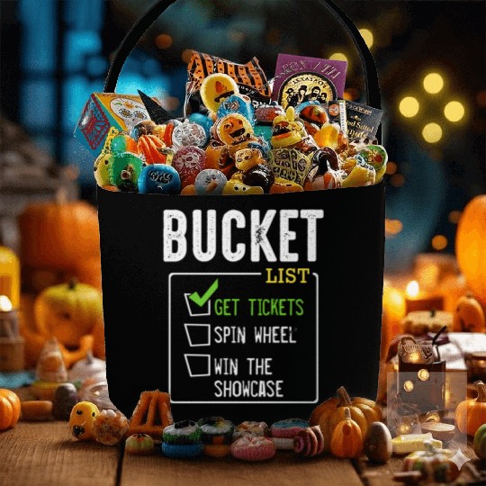 Bucket List Get Tickets Win Game Show Lucky Fabric Baskets