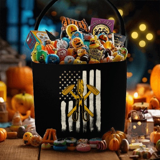 Sheet Metal Worker On Back Of Fabric Baskets