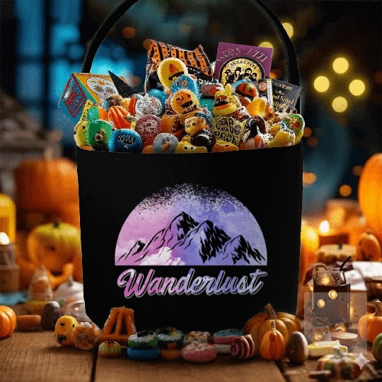 Wanderlust Mountaineer Hiker Summit sport Fabric Baskets