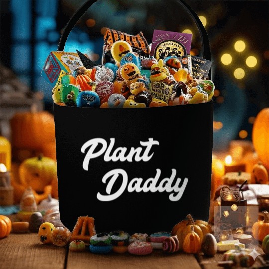 Plant Daddy Funny Gardening for Men Gardener Dad F Fabric Baskets