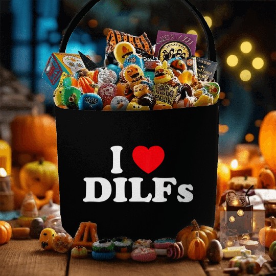 I Love Dilfs I Heart Dilfs Fabric Baskets
