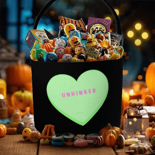 unhinged conversation heart Fabric Baskets