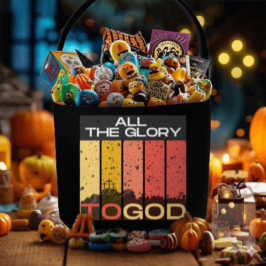 All The Glory to God Fabric Baskets