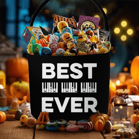 Best Dad Ever a Piano Dad Fabric Baskets