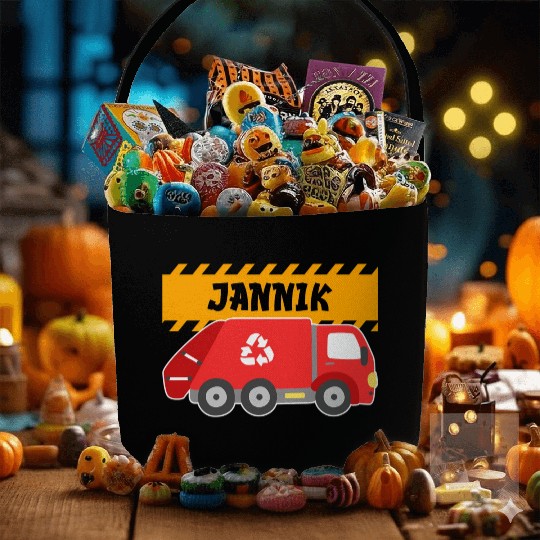Jannik Trash Truck For Collector Ecologist Fabric Baskets