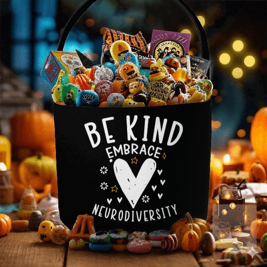 be kind embrace neurodiversity Fabric Baskets