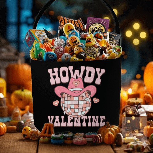Howdy Heart Disco Groovy Western Cory Fabric Baskets