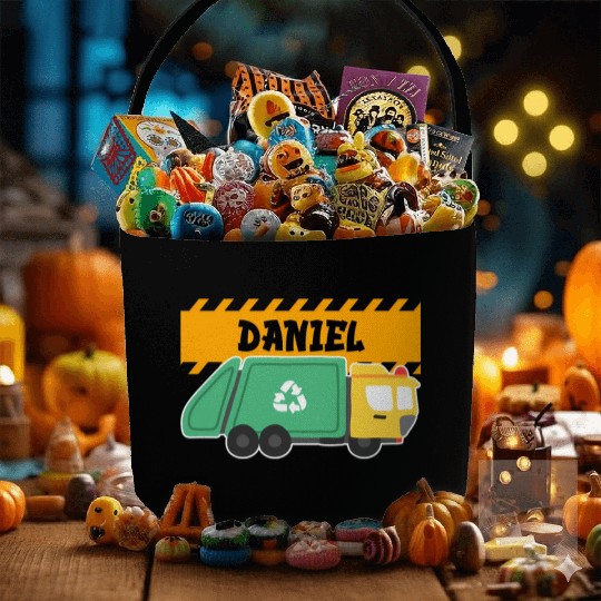 Daniel Trash Truck For Collector Ecologist Garbage Fabric Baskets