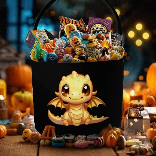 Cute Dragon Reptile Fabric Baskets