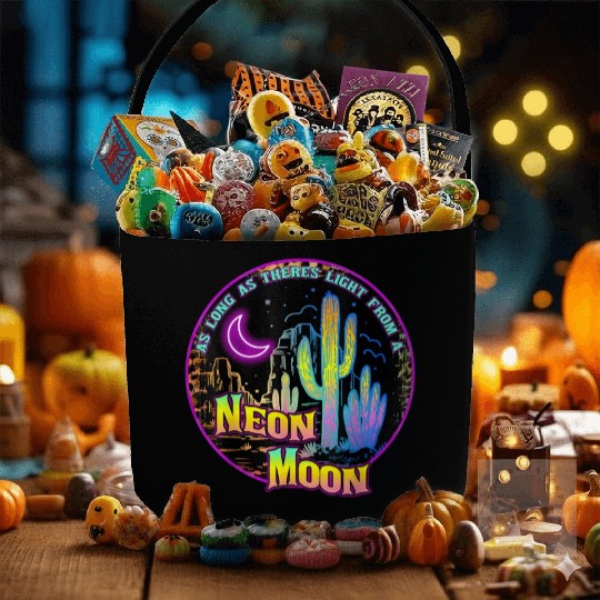 As Long As Theres Light From A Neon Moon Country Fabric Baskets