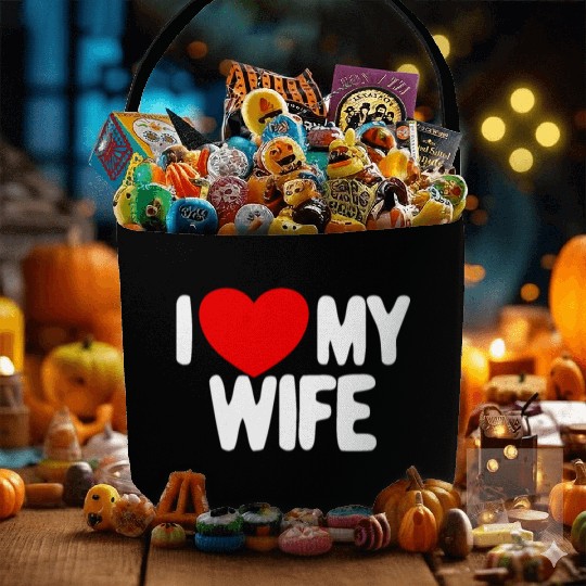 I Love My Wife Red Heart Husband I Love My Wife Fabric Baskets
