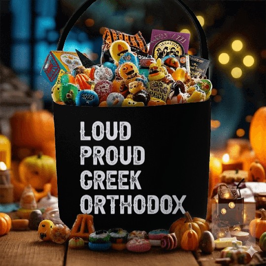 Loud Proud Greek Orthodox Fabric Baskets
