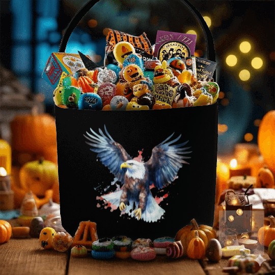 Eagle 4Th July Independent Day Fabric Baskets