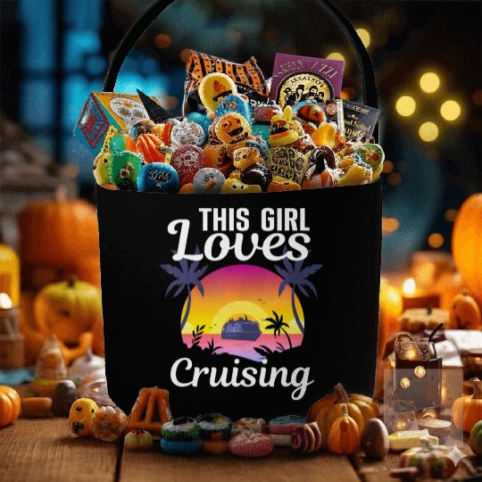 Cool Cruising Cruise Ship Travel Lover Fabric Baskets