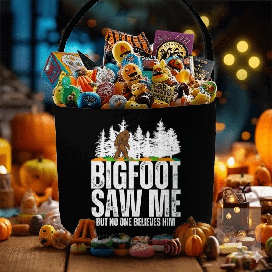 Bigfoot Saw Me But No One Believes Him Bigfoot Fabric Baskets