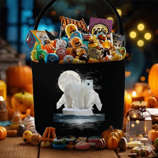 Polar Bears Wildlife Zoo Animal Zookeeper Nature Fabric Baskets