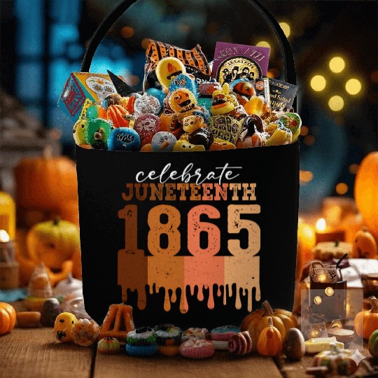 Celebrate Juneteenth 1865 Black Wo African America Fabric Baskets