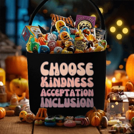 Choose Kindness Acceptation Inclusion Fabric Baskets