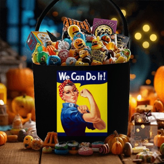 Rosie The Riveter We Can Do It Fabric Baskets