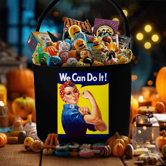 Rosie The Riveter We Can Do It Fabric Baskets