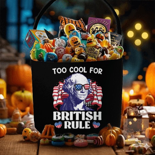 Too cool for British rule George Washington Fabric Baskets