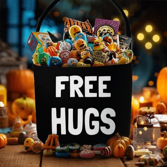 Free Hugs Optimist Hugging Wo Fabric Baskets