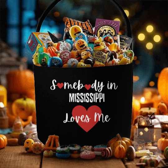 Somebody in Mississippi Loves Me Fabric Baskets