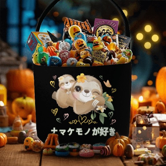 I Love Sloths Love Mom Sloth Fabric Baskets