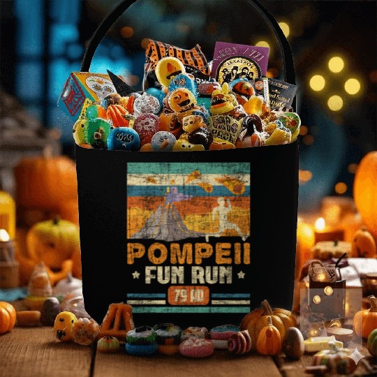 Pompeii Fun Run - Geography Volcanologist Fabric Baskets