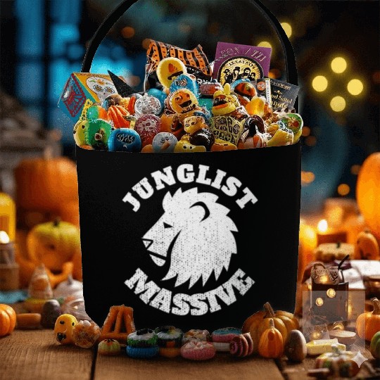 Junglist Music DnB EDM Drum N Bass Lion Fabric Baskets