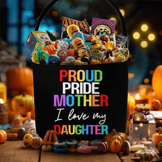 Proud Pride Mother I Love My Daughter Mom Lesbian Fabric Baskets