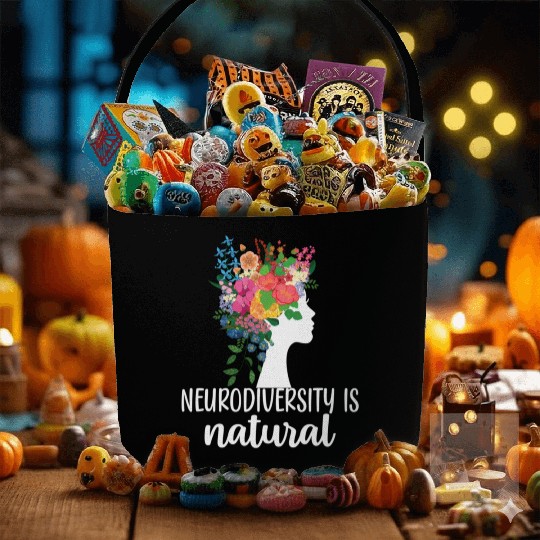 Neurodiversity Is Natural Autism Fabric Baskets